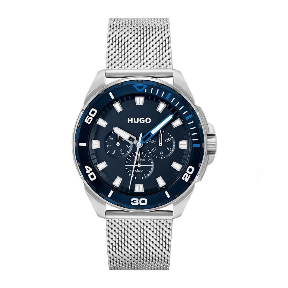 HUGO 1530287 Men's Fresh Chronograph Mesh Bracelet Strap Watch