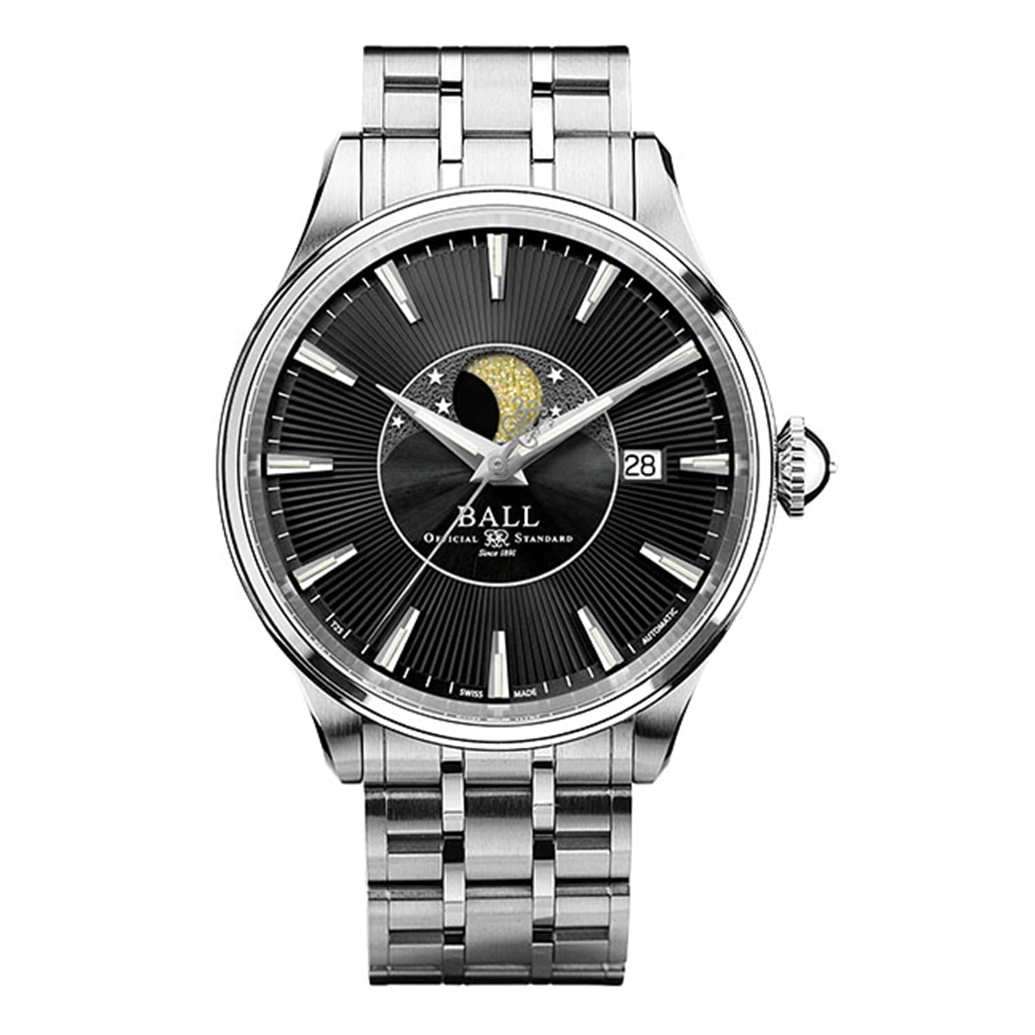 Ball Trainmaster Moon Phase NM3082D-SJ-BK
