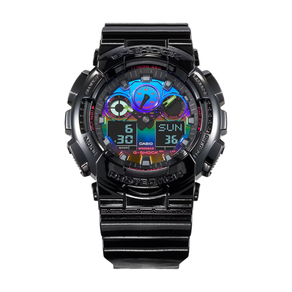 Casio G-Shock Virtual Rainbow GA-100RGB-1ADR Watch - Image 2