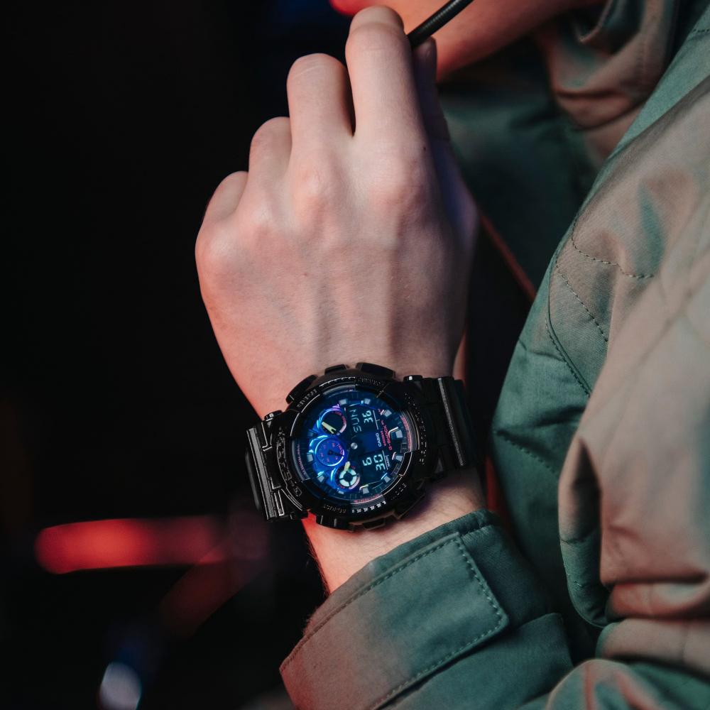 Casio G-Shock Virtual Rainbow GA-100RGB-1ADR Watch - Image 3