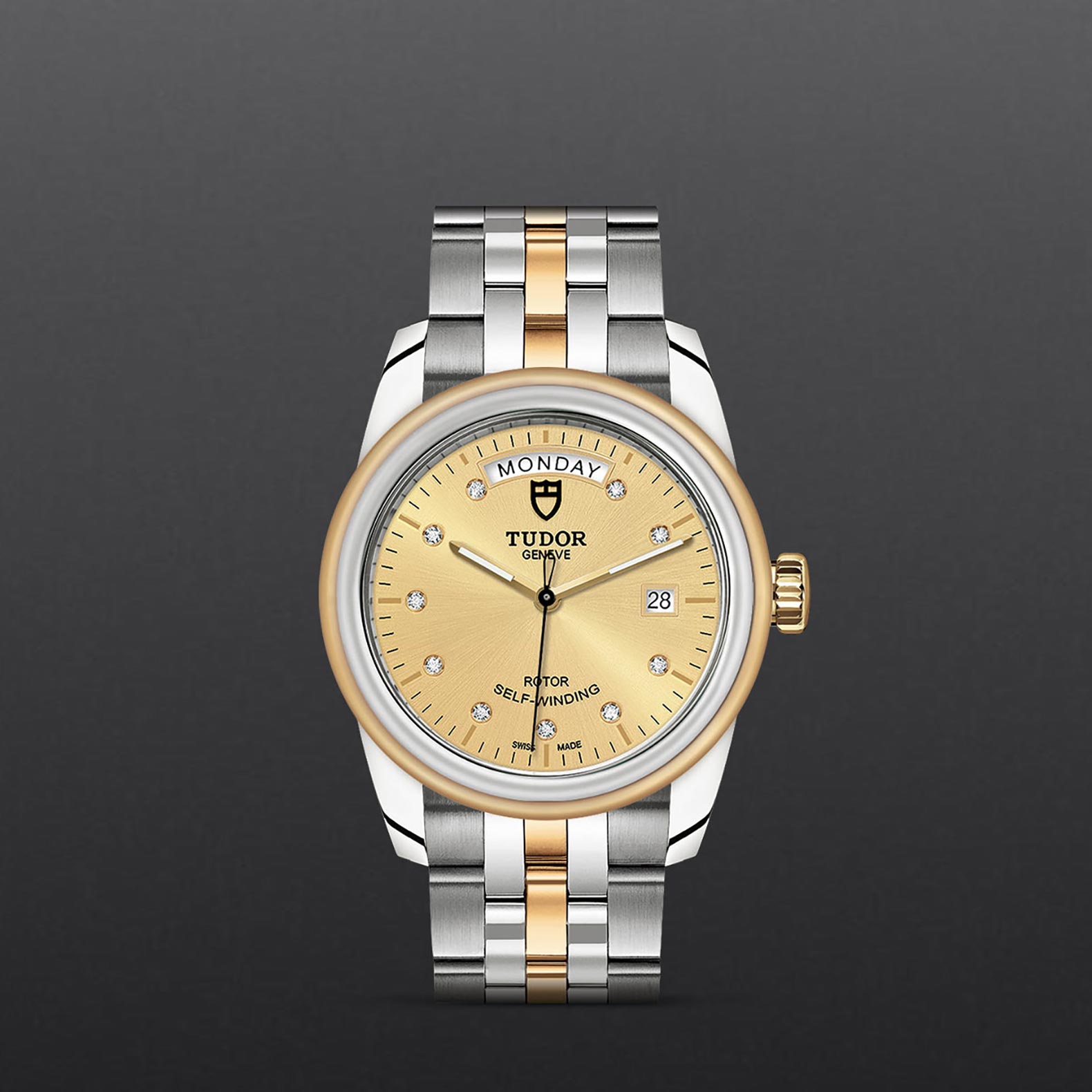 Tudor Glamour Date+Day M56003-0006